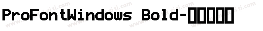 ProFontWindows Bold字体转换
